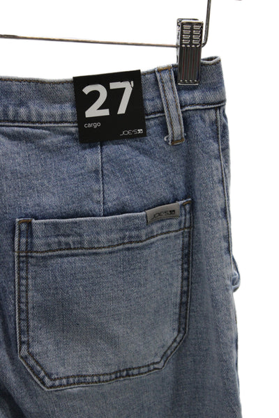 Joes Unisex Wide-Leg Cropped High Waist Blue Jeans Size 27