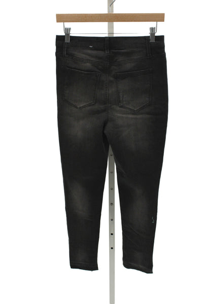 Rachel Rachel Roy Women Ankle Skinny Jeans High Waist Polka Dot Black Size 29