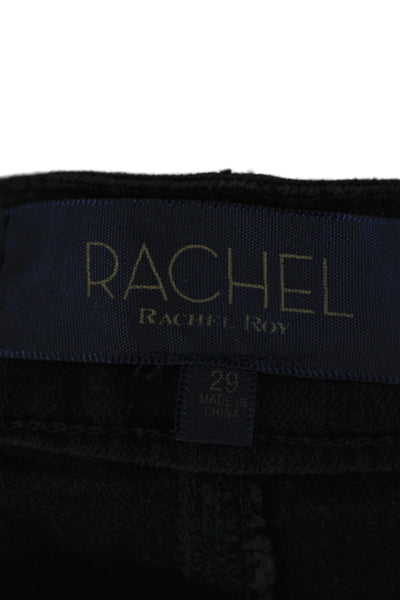 Rachel Rachel Roy Women Ankle Skinny Jeans High Waist Polka Dot Black Size 29