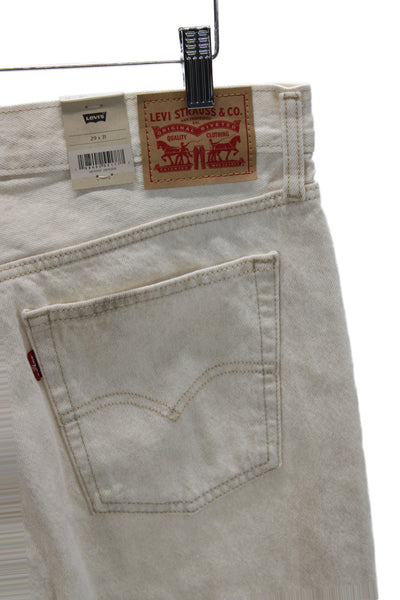 Levis Unisex High Waist Bootcut Jeans Beige 100% Cotton Size 29