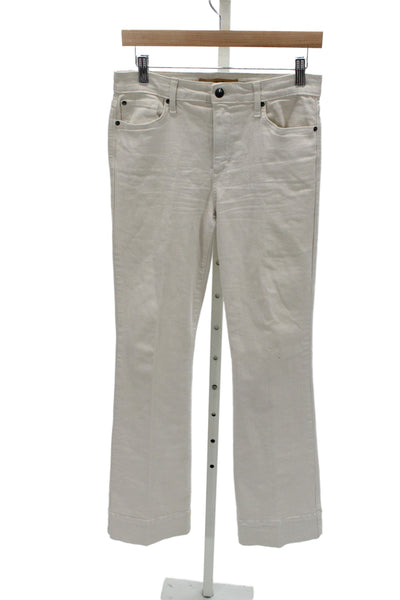 Joes Women Beige Classic Pants Button 93% Cotton Size 27