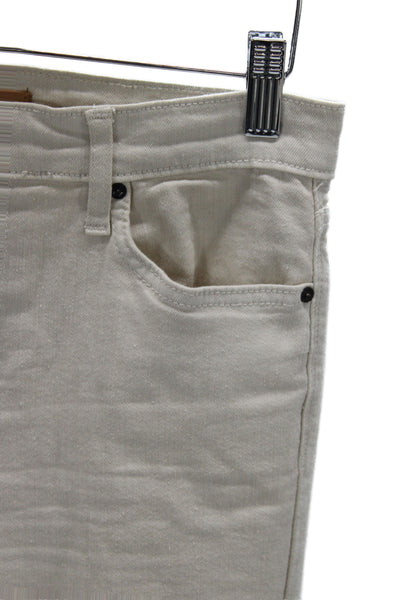 Joes Women Beige Classic Pants Button 93% Cotton Size 27