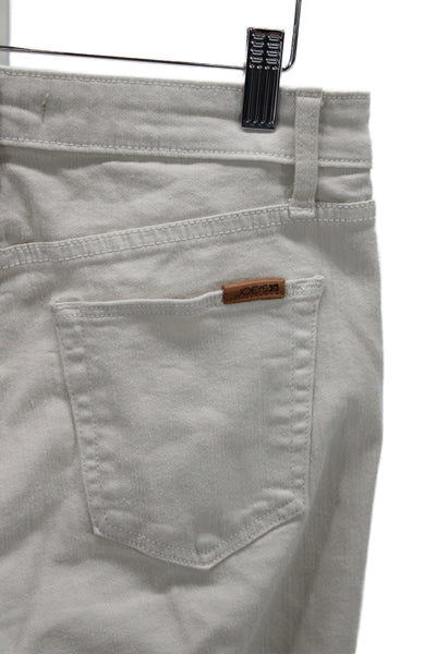 Joes Women Beige Classic Pants Button 93% Cotton Size 27