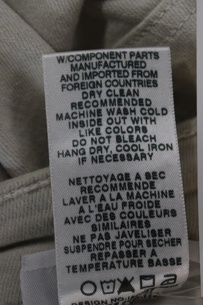 Joes Women Beige Classic Pants Button 93% Cotton Size 27