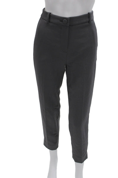 J Crew Womens Dark Gray Ankle Cropped Dress Pants Classic Size 2