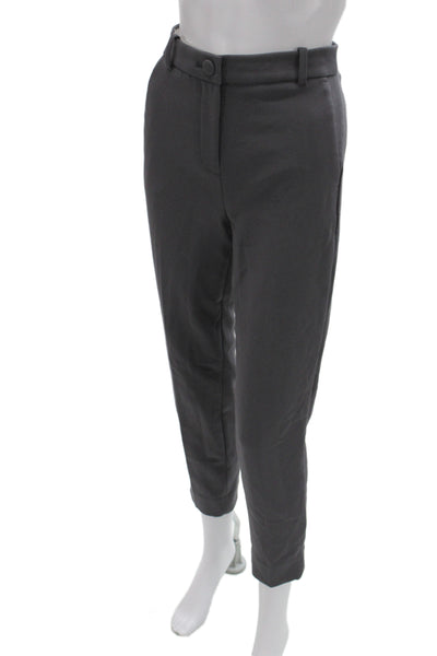 J Crew Womens Dark Gray Ankle Cropped Dress Pants Classic Size 2