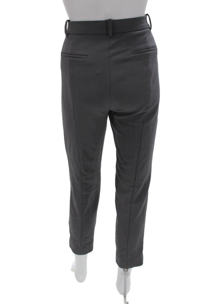 J Crew Womens Dark Gray Ankle Cropped Dress Pants Classic Size 2