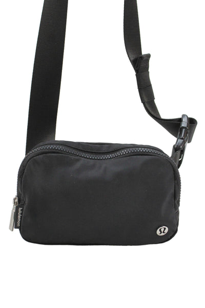 Lululemon Women's Zip Closure Canvas Belt Bag Black