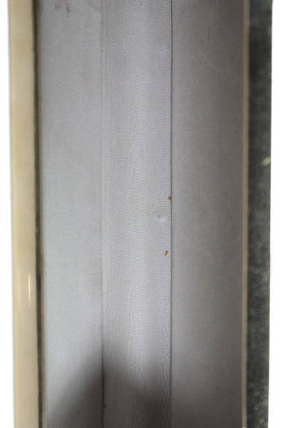 Lee Savage Womens Framed Magnet Top Angled Metal Clutch Handbag Gold Tone