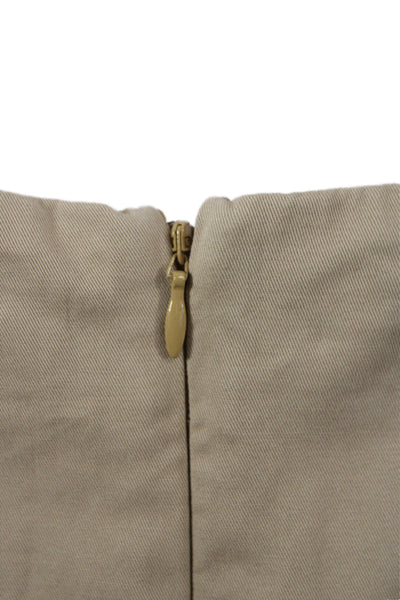 Gap Womens Mini Skort Beige Cotton Solid Size 8