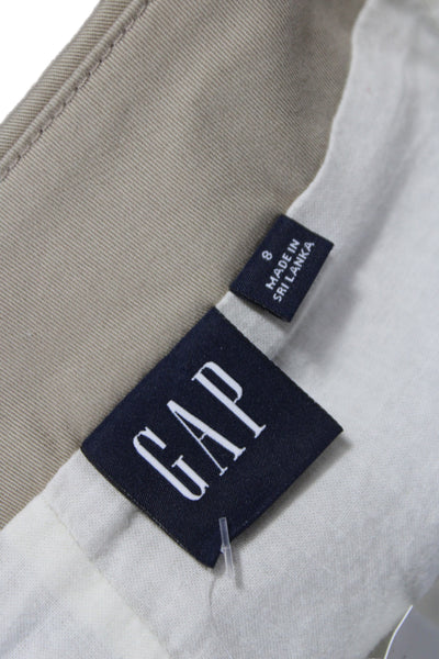 Gap Womens Mini Skort Beige Cotton Solid Size 8
