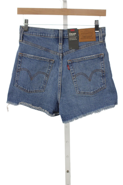 Levis Unisex Blue 90s Cotton Elastane Shorts Size 27