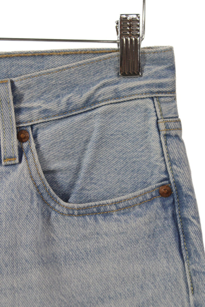 Levis Unisex Light Blue Straight Jeans High Rise Cotton Size 25