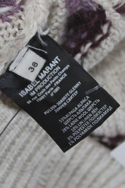 Isabel Marant Etoile Unisex Pullover Sweater Beige Crewneck Alpaca Size 38
