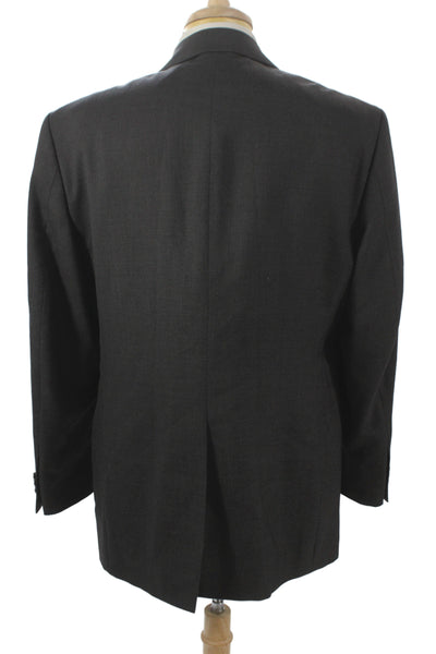 Stafford Mens Dark Gray Suit Jacket 55% Polyester 45% Wool Size 42
