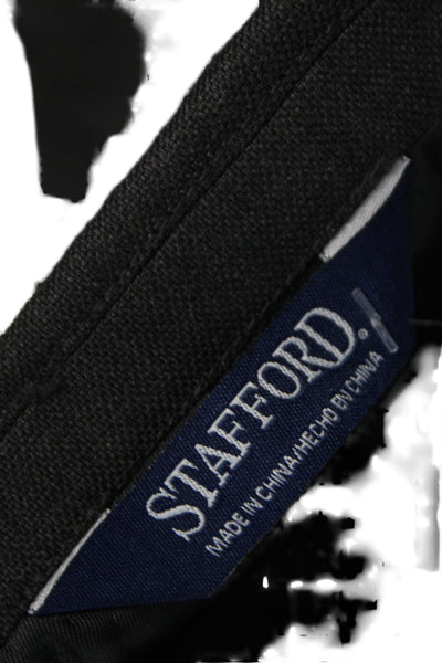 Stafford Mens Dark Gray Suit Jacket 55% Polyester 45% Wool Size 42