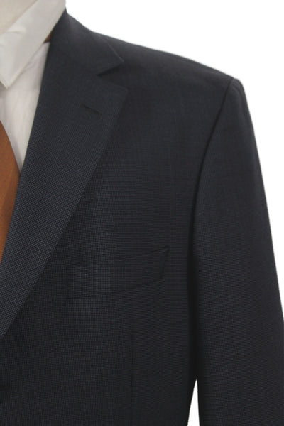 Boss Hugo Boss Men Dark Blue Classic Suit Jacket Button Rayon Blend Size 42