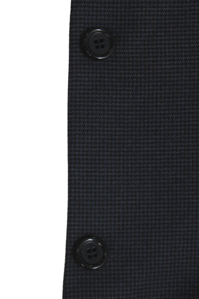 Michael Michael Kors Men Dark Blue Check Suit Jacket Button Size 42