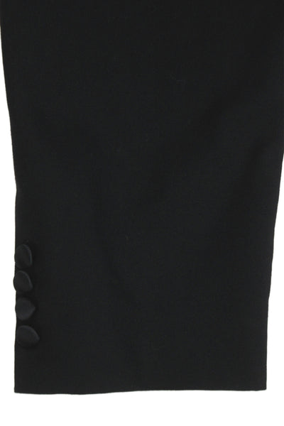 Stafford Mens Tuxedo Jacket Black 100% Pure Wool Button Collared Size 40