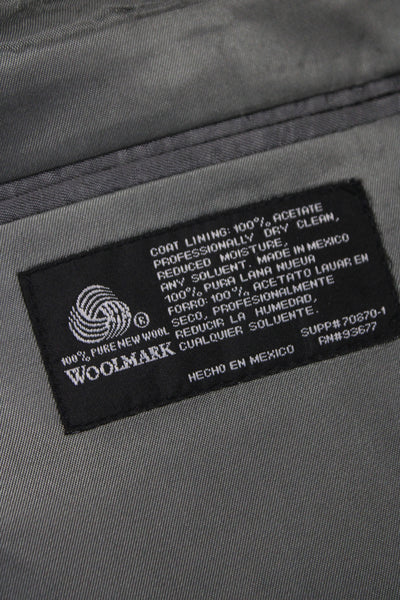 Stafford Mens Tuxedo Jacket Black 100% Pure Wool Button Collared Size 40