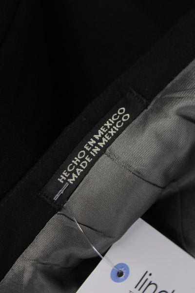 Stafford Mens Tuxedo Jacket Black 100% Pure Wool Button Collared Size 40