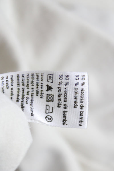 Lacoste Womens Ivory A-Line Tennis Skirt Viscose Pull On Size 44