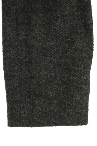 D&G Dolce & Gabbana Womens Dark Gray Wool Trench Coat Size 48