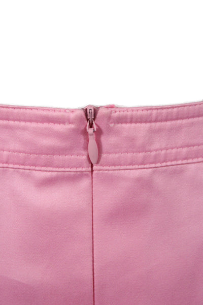 Escada Women Straight Pencil Skirt Pink Cotton Knee Length Size 40