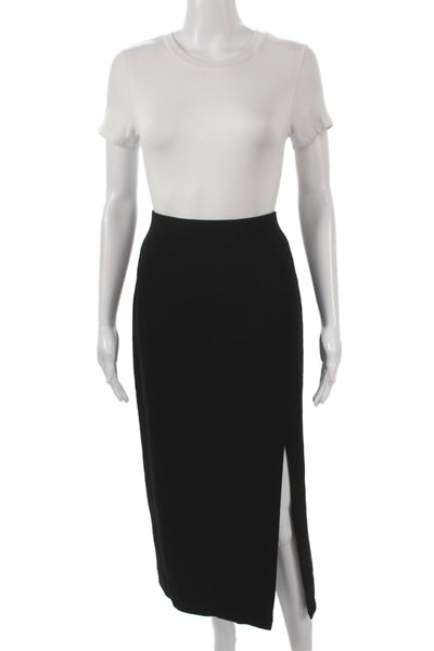 Dana Buchman Women Black Straight Pencil Skirt Midi Size 12P