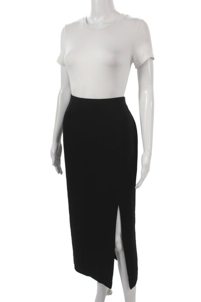 Dana Buchman Women Black Straight Pencil Skirt Midi Size 12P