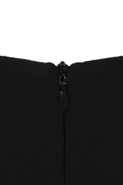 Dana Buchman Women Black Straight Pencil Skirt Midi Size 12P