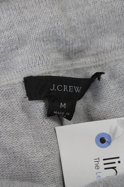 J Crew Women Jogger Sweatpants Gray Drawstring Cotton Polyester Size M