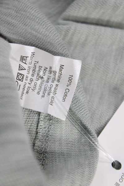 J Crew Women Gray Cotton Round Neck Long Sleeve Tunic Size XL