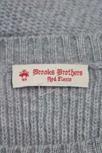 Brooks Brothers Red Fleece Unisex Pullover Gray Wool Crewneck Size S