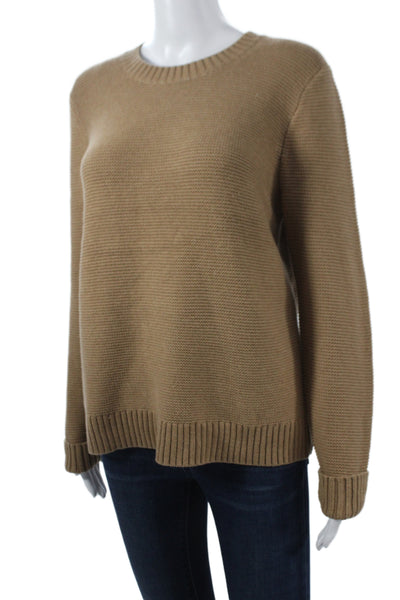 J Crew Unisex Brown Cotton Acrylic Pullover Sweater Size M