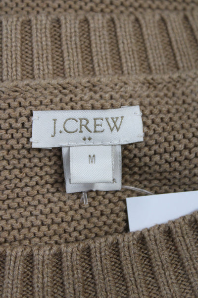 J Crew Unisex Brown Cotton Acrylic Pullover Sweater Size M