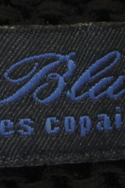 Blue Les Copains Unisex Pullover Black Cotton Round Neck Longsleeve Size M