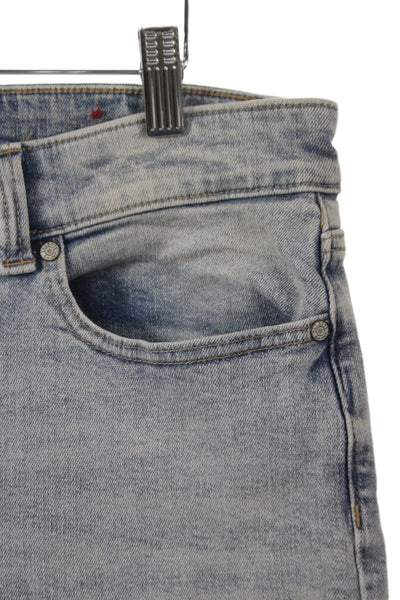 Talbots Womens Ankle Cropped Jeans Light Blue High Rise Button Size 12P