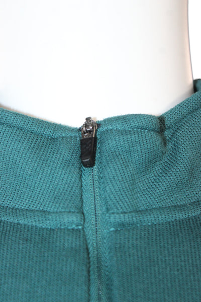 Rhone Mens Long Sleeve Pullover Mock Neck Polyester Green Size L