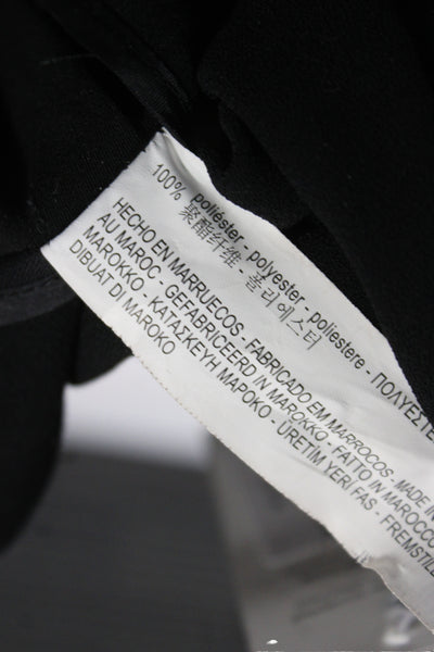 Zara Woman Womens Dress Pants Black Polyester Zip Sailor Solid Size S