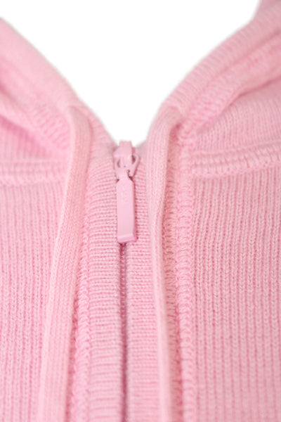 Lilly Pulitzer Womens Full Zip V-Neck Cotton Sweater Pink Long Sleeve Size M