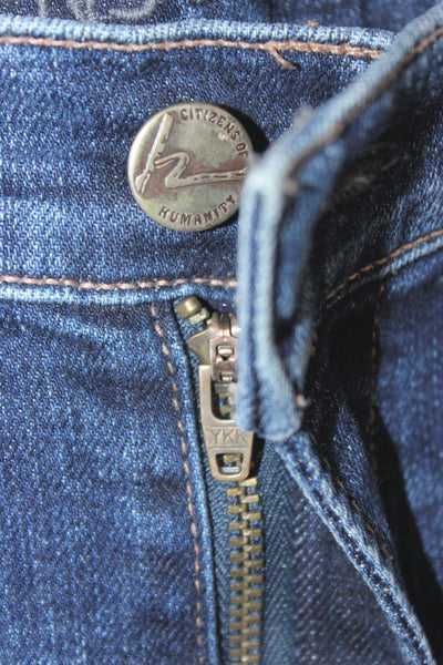 Citizens of Humanity Women High Rise Skinny Blue Jeans Cotton Size 30