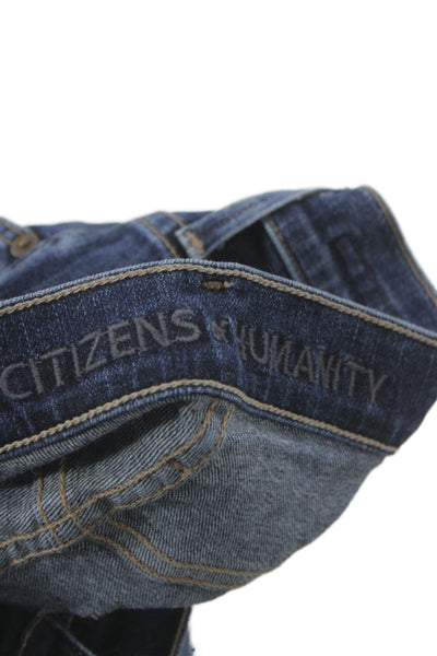 Citizens of Humanity Women High Rise Skinny Blue Jeans Cotton Size 30