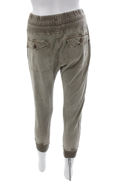 Standard James Perse Womens Jogger Pants Gray Drawstring Cotton Size 0