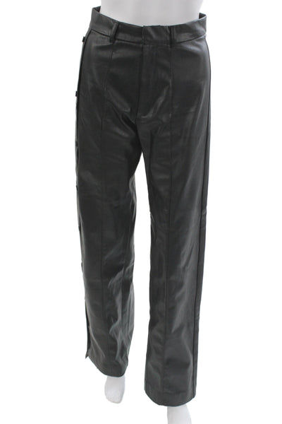 Nonchalant Label Women Dress Pants Black Polyester Zip Biker Fall Size XS