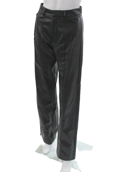 Nonchalant Label Women Dress Pants Black Polyester Zip Biker Fall Size XS