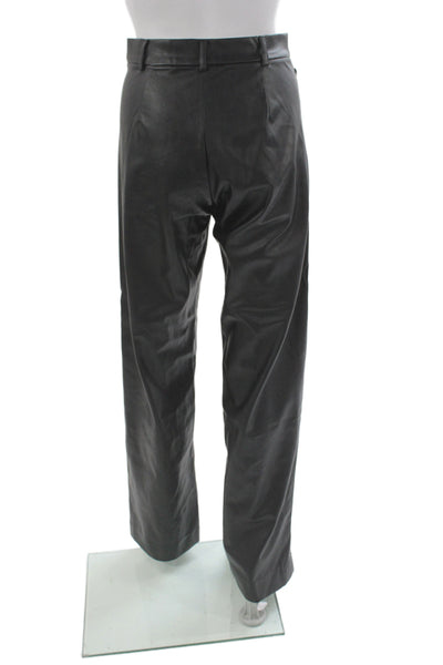 Nonchalant Label Women Dress Pants Black Polyester Zip Biker Fall Size XS