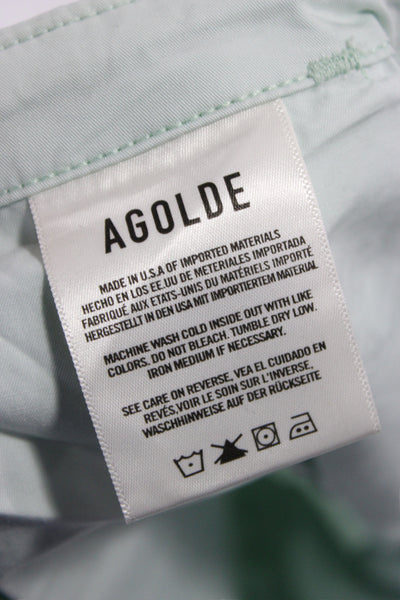 Agolde Women Cargo Green Pants Size S