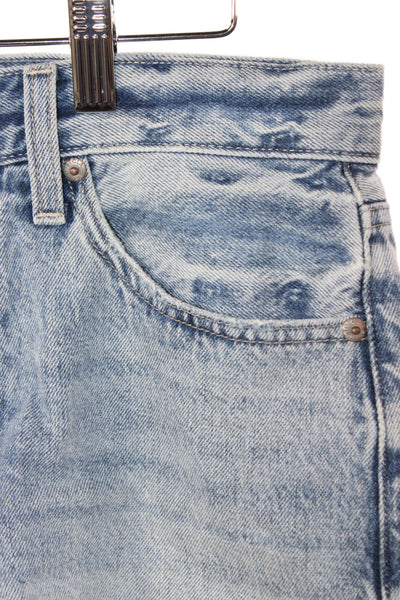 Pistola Womens Cut-Off Shorts Blue Cotton Button Size 27