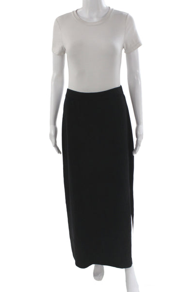 St. John Evening By Marie Gray Womens Black Knit Maxi Skirt Pull On Size 10
